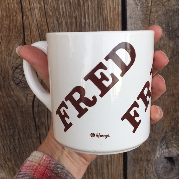 VTG 70's "Fred" Personalized Ceramic Mug